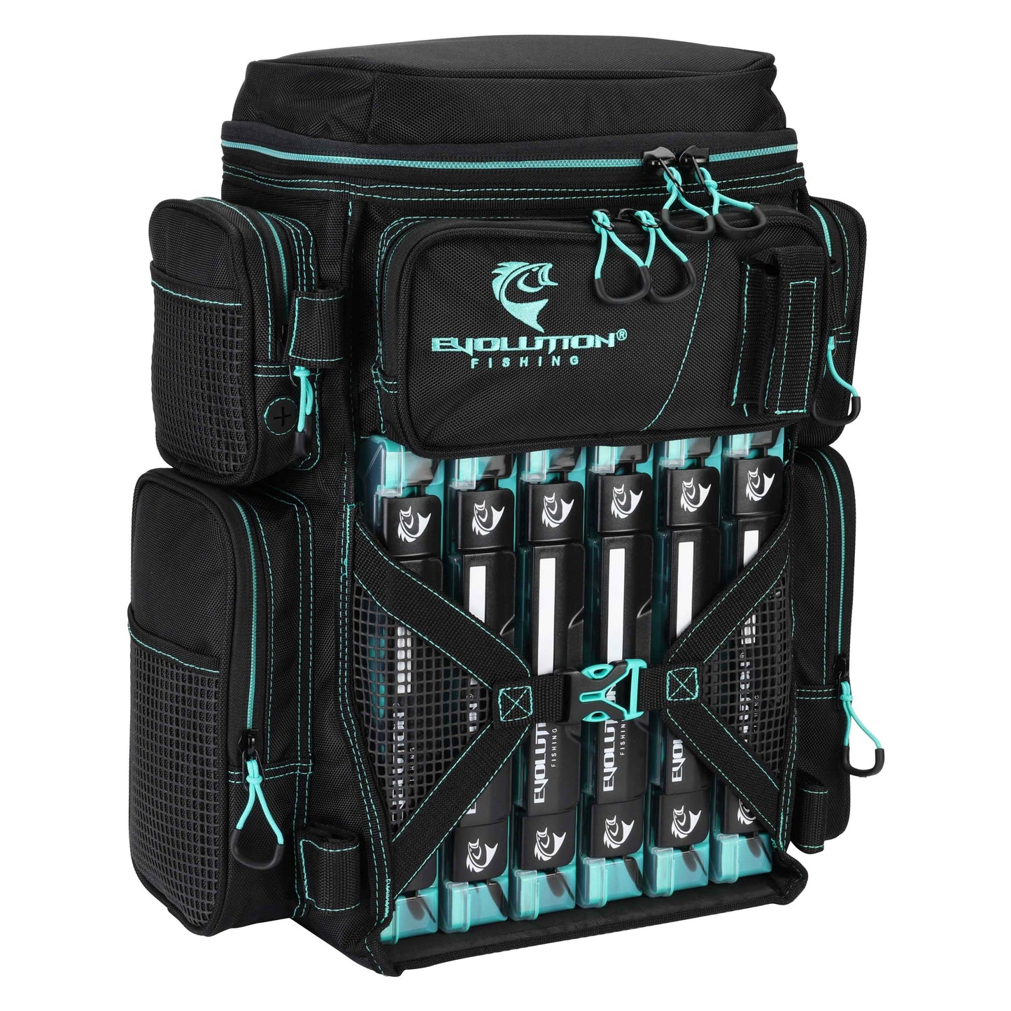 Drift Series 3600 Tackle Backpack with Rod Holders & QuikLatch Trays