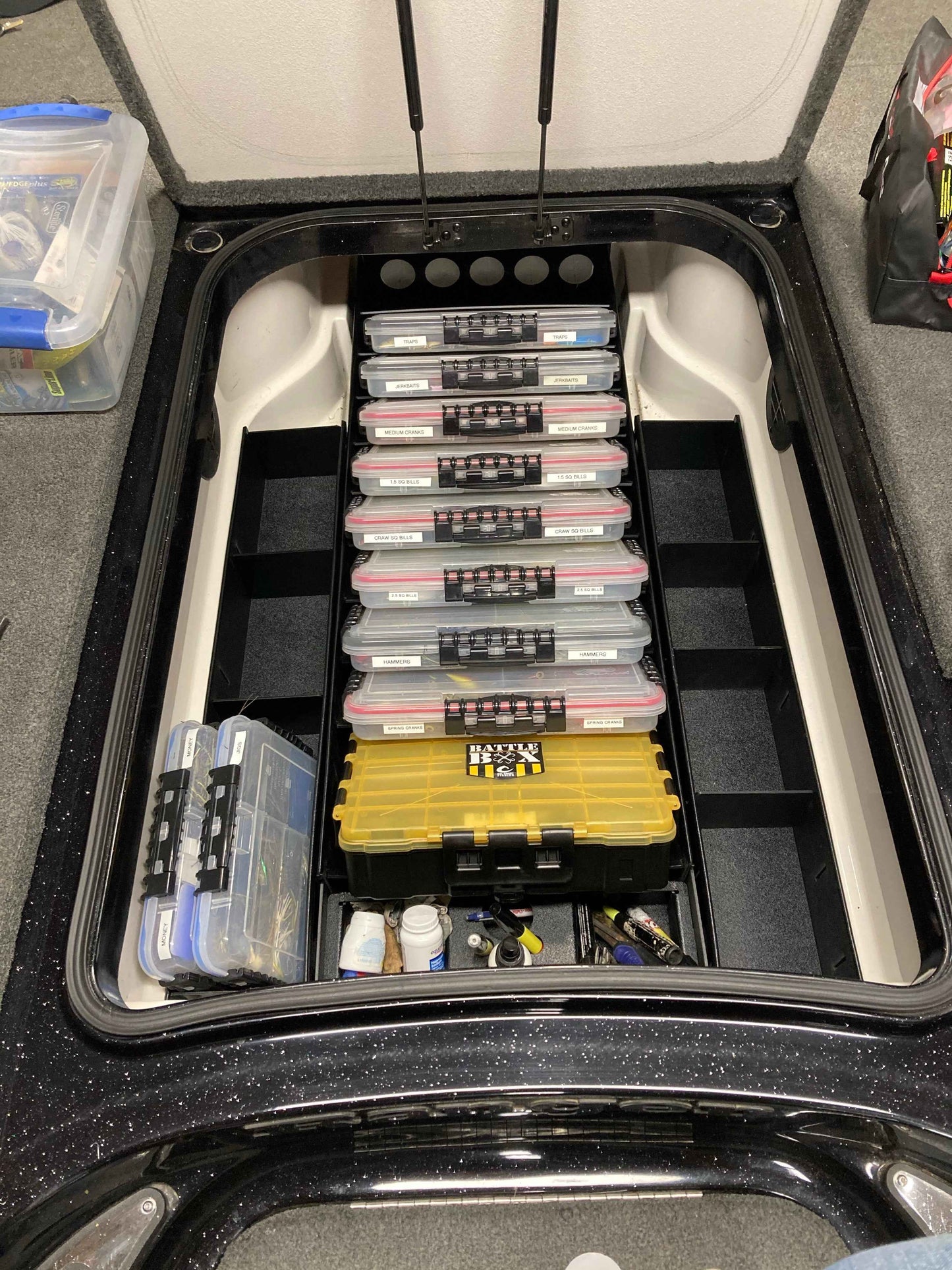 NPDRANG0023 2014-2021 Ranger® Z520C/L FRONT DECK CENTER COMPARTMENT TACKLE STORAGE TRAY SYSTEM