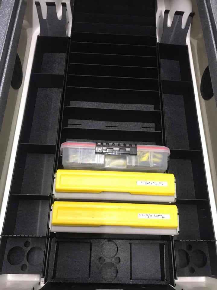 NPDRANG0028 2015-2021 Ranger® Z521 C/L FRONT DECK CENTER COMPARTMENT TACKLE STORAGE TRAY SYSTEM