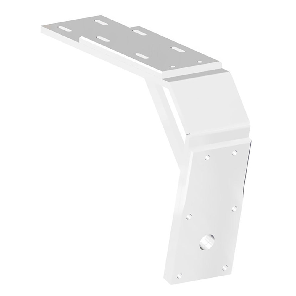 Power-Pole Deck Mount - 13" Aft - 11" Drop - White [PK-D-13-11-U-WT]