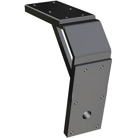 Power-Pole Deck Mount - 8" Aft - 11" Drop - Black [PK-D-8-11-U-BK]