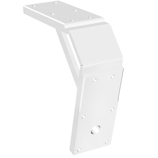 Power-Pole Deck Mount - 8" Aft - 11" Drop - White [PK-D-8-11-U-WT]