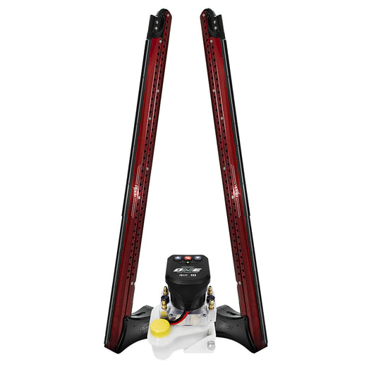 Power-Pole Blade ONE Pump BLS Shallow Water Anchor System - 10' - Dual Blade - Red [PP-2-BLS-10-RD]