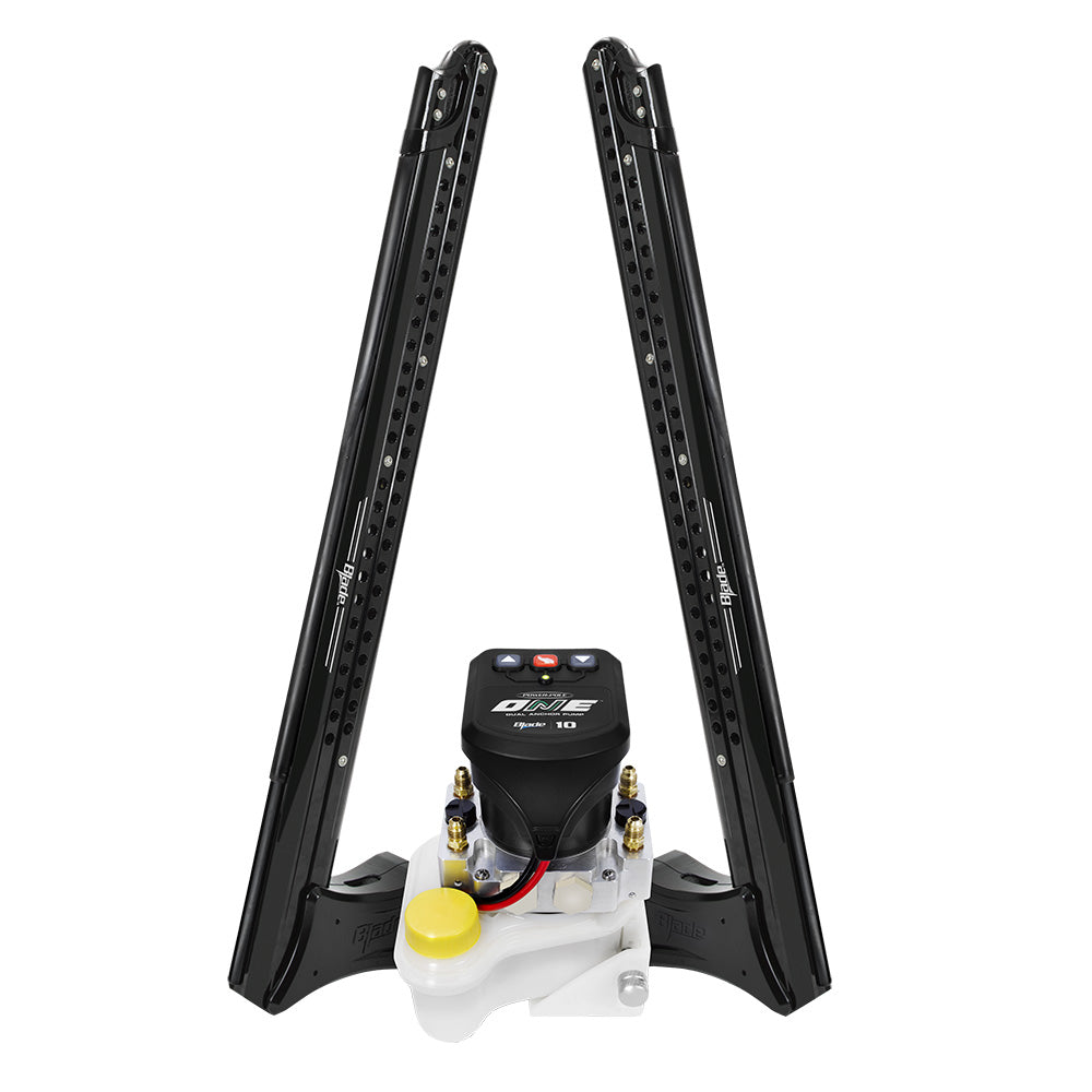 Power-Pole Blade ONE Pump BLS Shallow Water Anchor System - 8' - Dual Blade - Black [PP-2-BLS-8-BK]