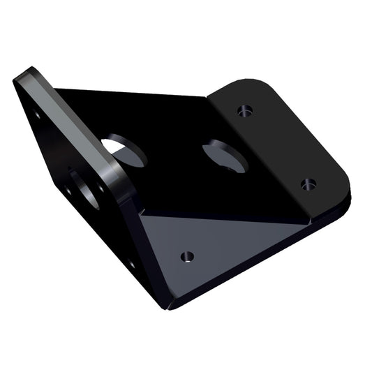 Power-Pole Deck Mount - 0" Setback - 6" Rise - Black [PKB-D-0-4-U-BK] - POSEIDON ELECTRONICS