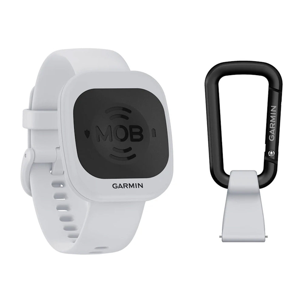 Garmin MOB Tag w/White Quick Release Band [010-02908-30] - POSEIDON ELECTRONICS