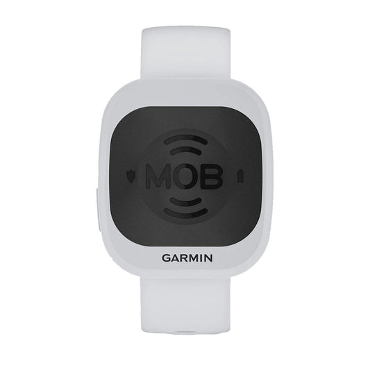 Garmin MOB Tag w/White Quick Release Band [010-02908-30] - POSEIDON ELECTRONICS