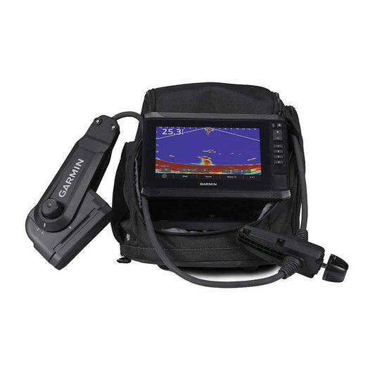 Garmin Panoptix PS22-IF Ice Fishing Bundle w/ECHOMAP UHD2 73sv, Panoptix PS22-IF Transducer  Pole-Free Transducer Rotation System [010-02684-30]