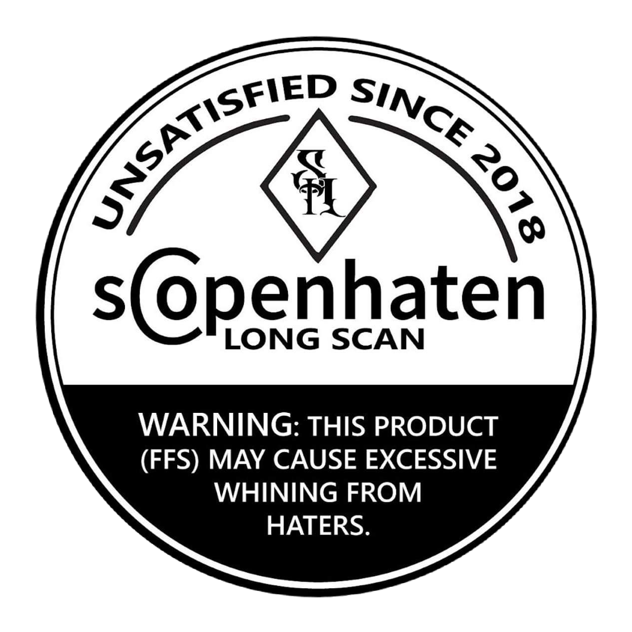 Scopenhaten sticker