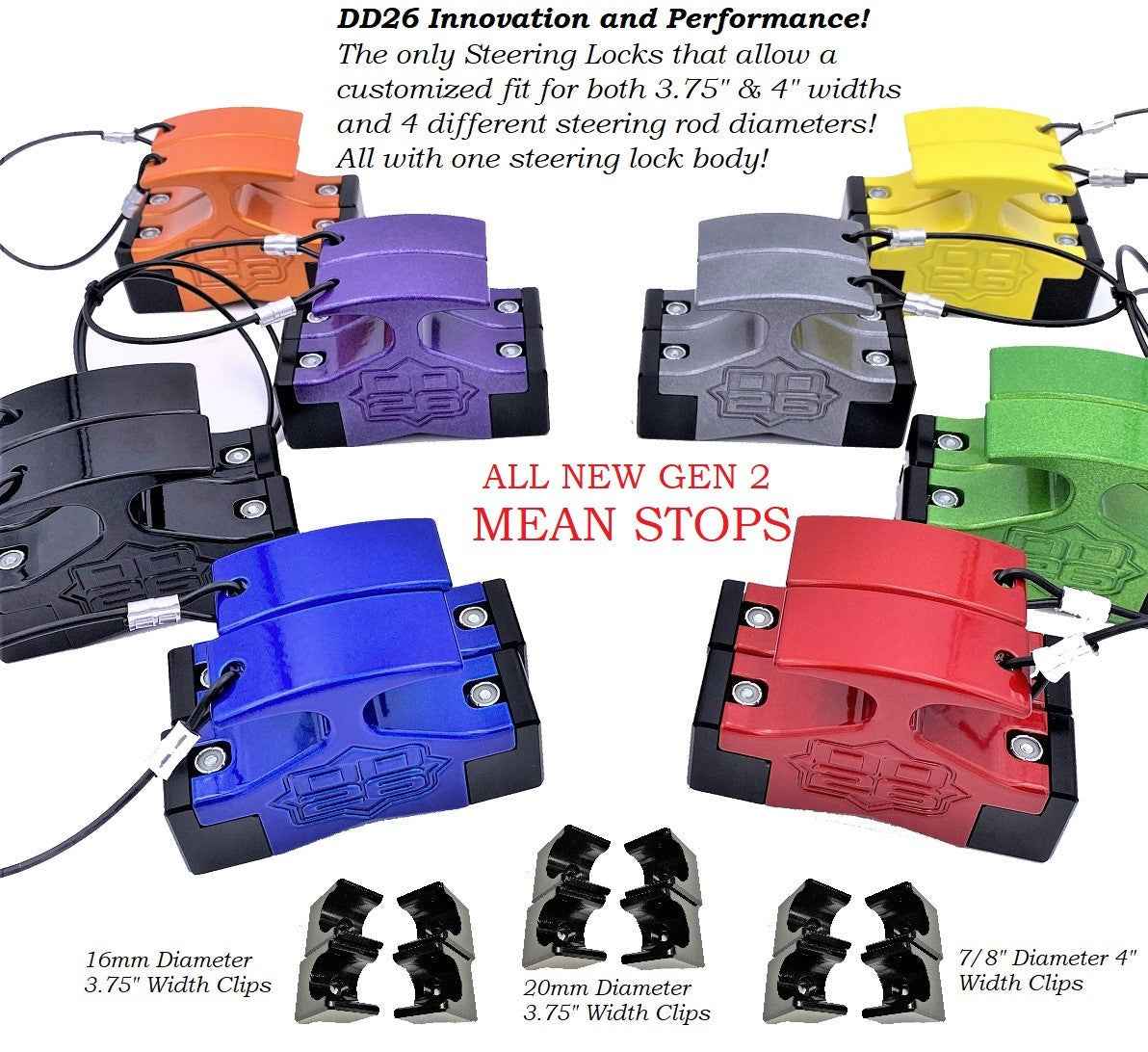 Hydraulic Steering Locks DD26 Fishing Gen 2 Mean Stops