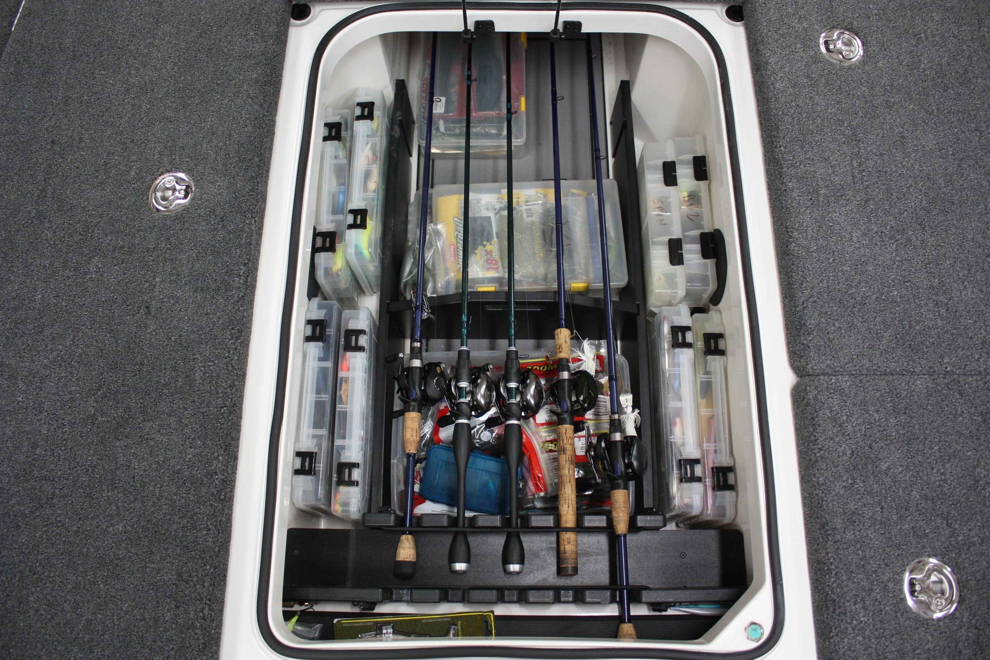 NPDRANG0015 2023-2025 Ranger® Z521 / 520 R FRONT DECK CENTER COMPARTMENT TACKLE STORAGE TRAY SYSTEM