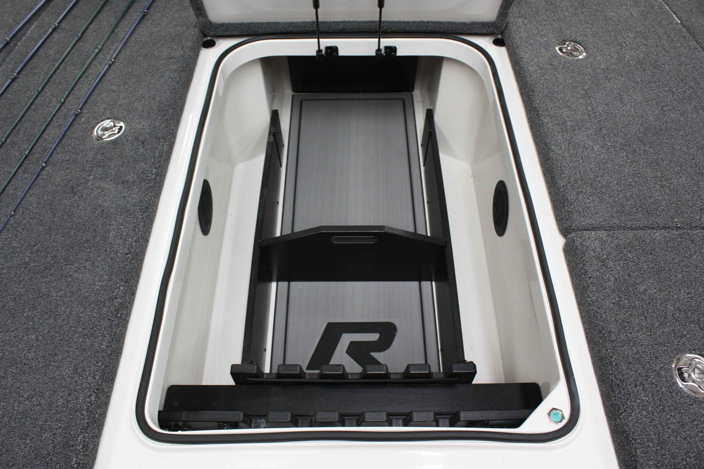NPDRANG0015 2023-2025 Ranger® Z521 / 520 R FRONT DECK CENTER COMPARTMENT TACKLE STORAGE TRAY SYSTEM