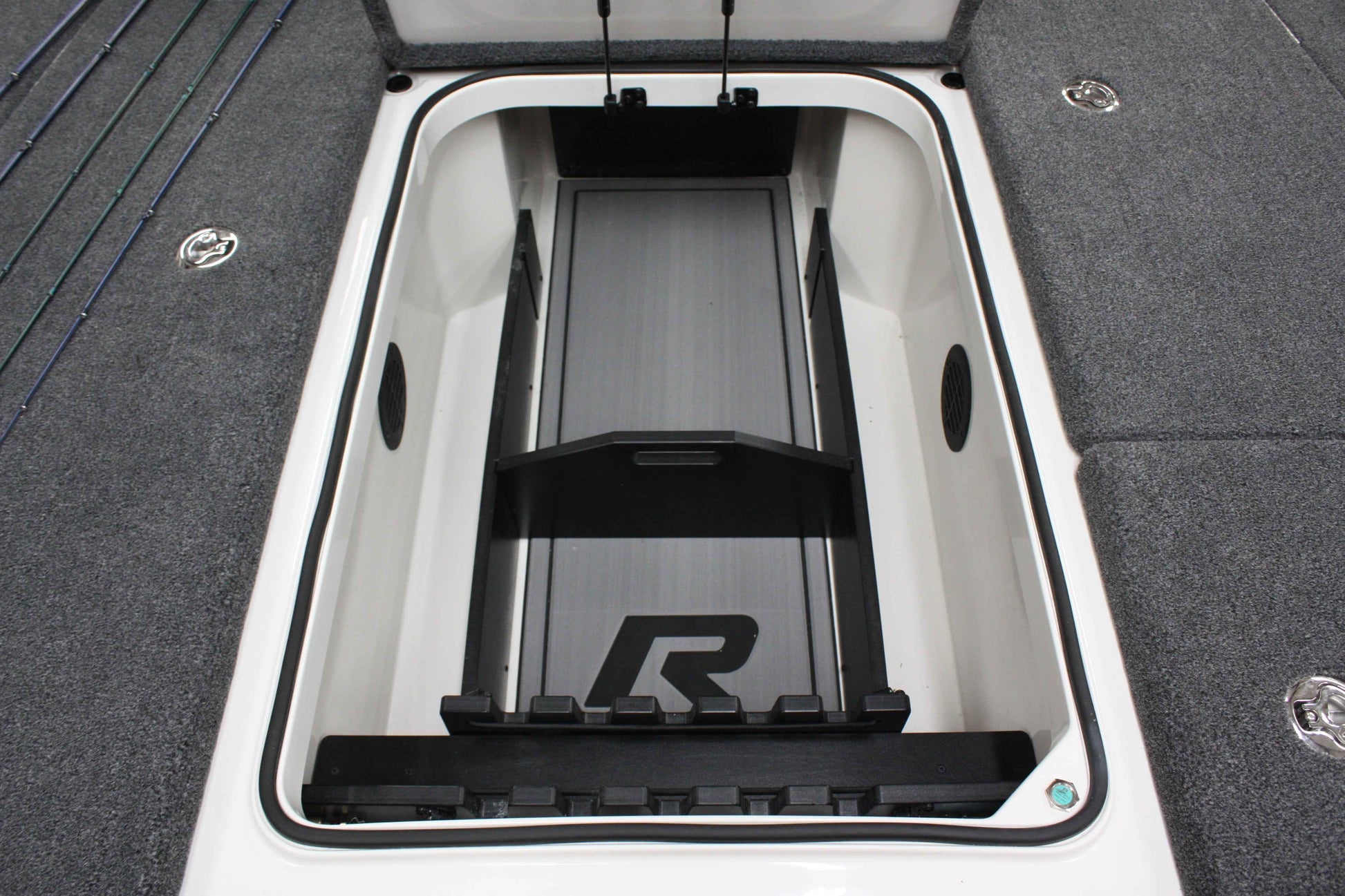 NPDRANG0015 2023-2025 Ranger® Z521 / 520 R FRONT DECK CENTER COMPARTMENT TACKLE STORAGE TRAY SYSTEM