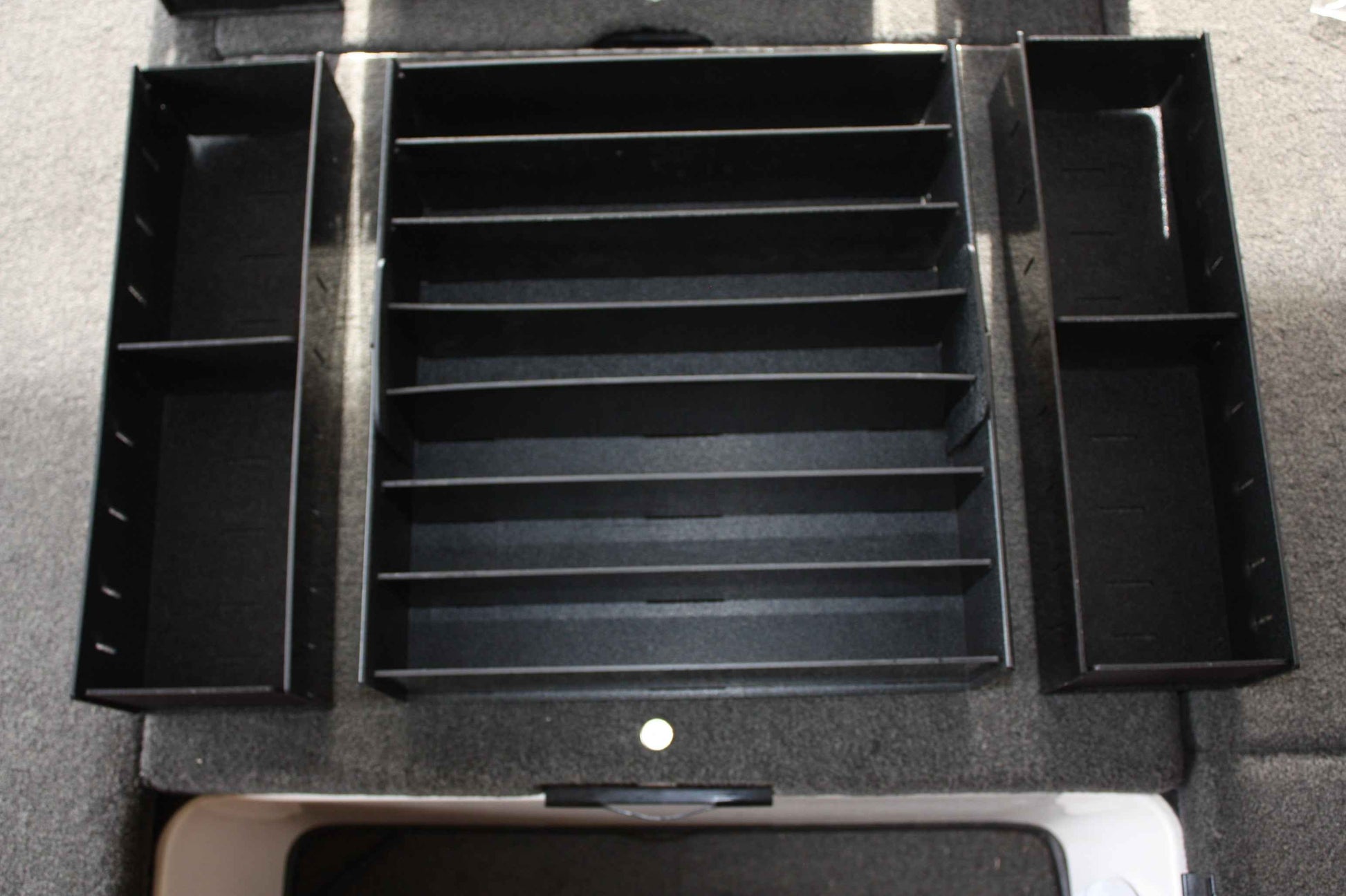 NPDSK0012 Skeeter®  2010 ZX 225, 2012-2014 ZX20/21, 2014-2016 FX, 2009-2011 ZX200 FRONT DECK COMPARTMENT 2 TRAY SYSTEM