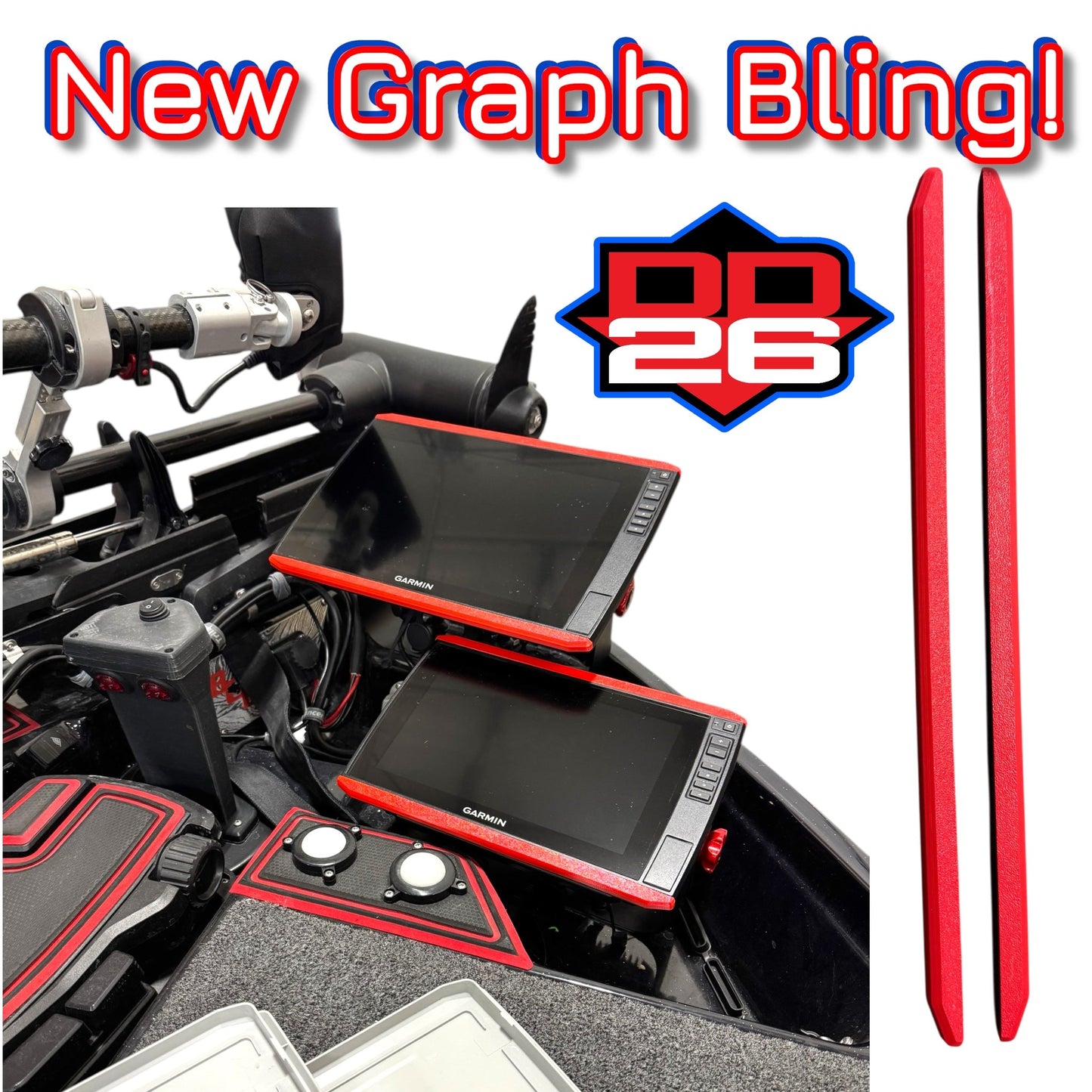 DD26 Graph Accent Strips that fit select Garmin Graphs