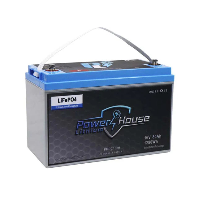 PowerHouse Lithium 16V 80Ah Deep Cycle Battery      (4 to 5 Devices)